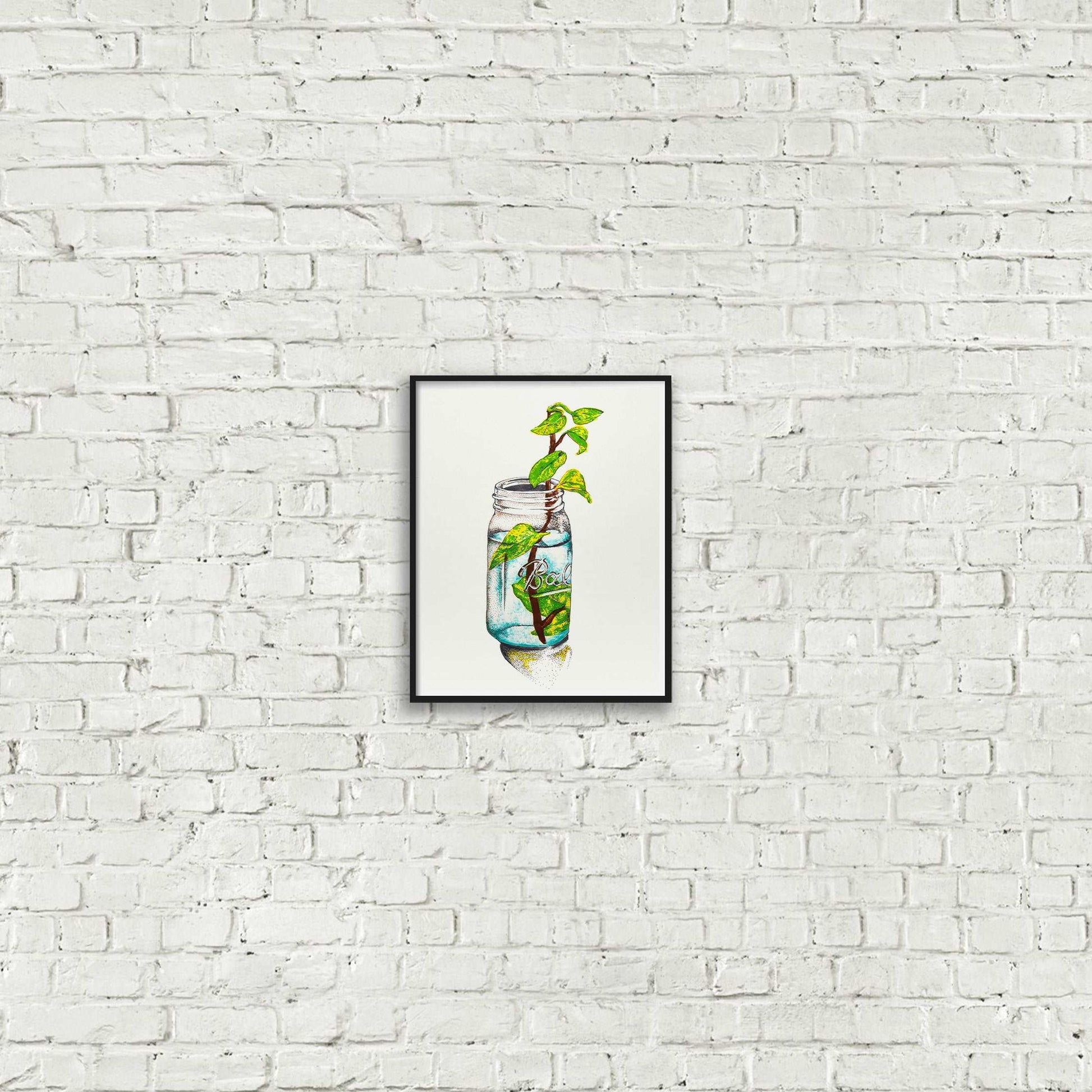 pothos wall art Rooting Pothos" Print – queenkelthecreator